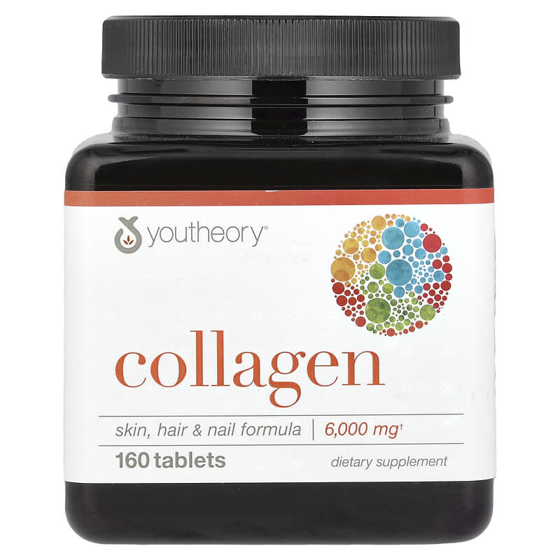 Youtheory, Collagen, 6,000 mg, 160 Tablets - Medaid