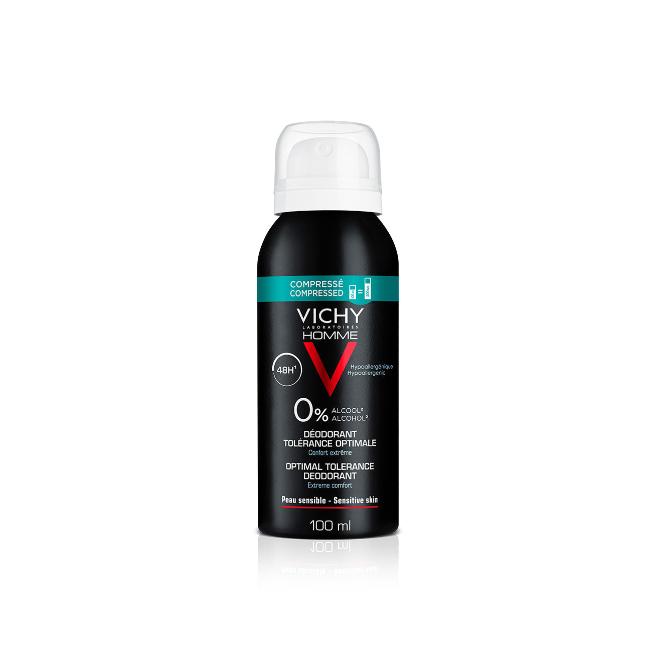 Homme 48 Hour Anti-Perspirant Optimal Tolerance Deodorant Spray for Men - Medaid