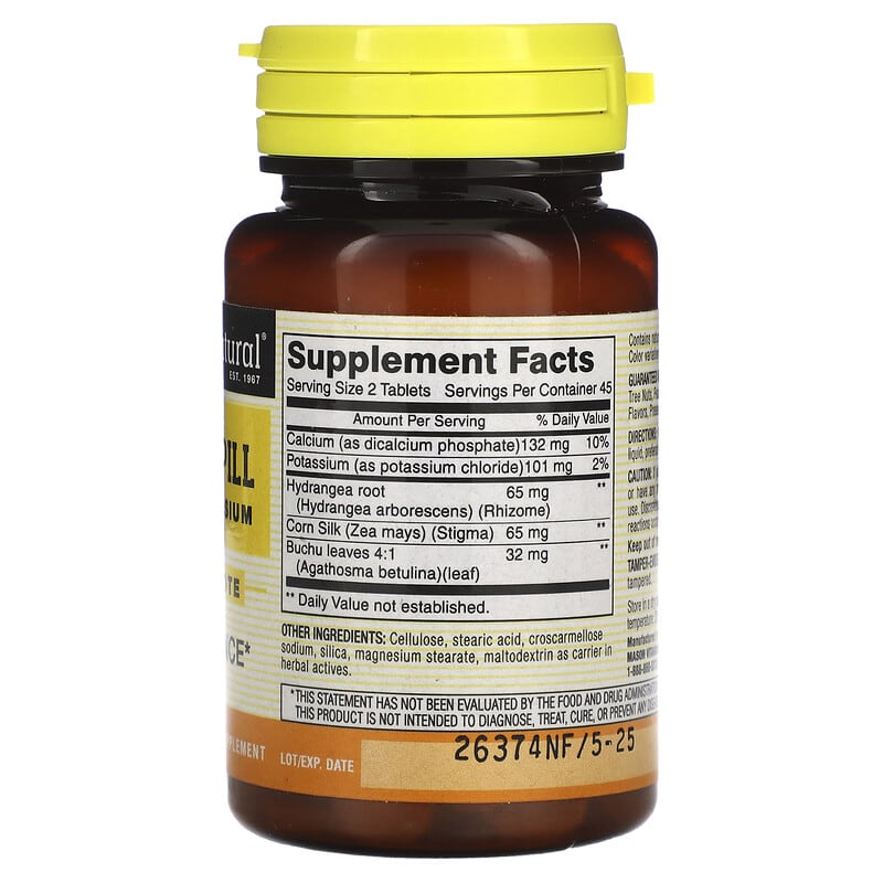 Mason Natural, Water Pill with Potassium, 90 Tablets - Medaid