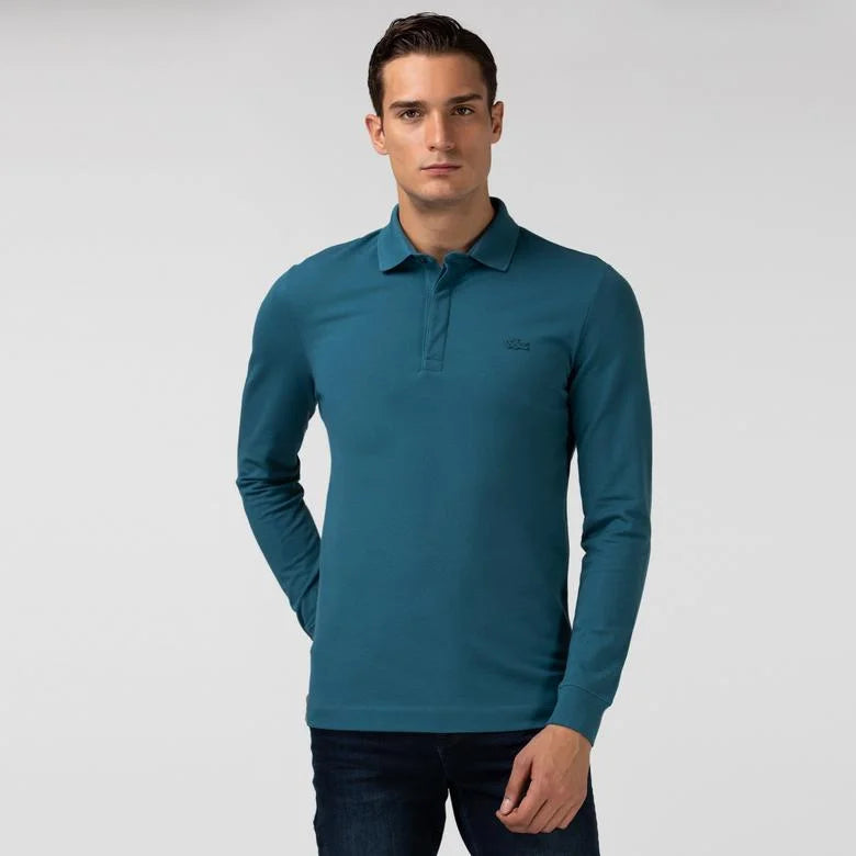Smart Paris long sleeve stretch cotton Polo Shirt - PH2481 - Medaid International