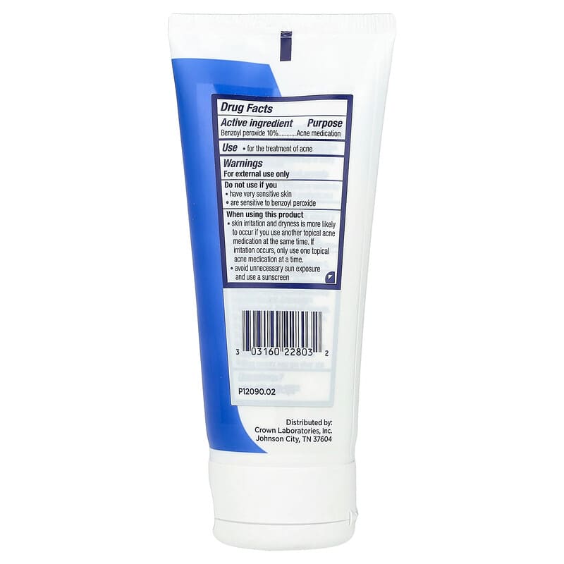 PanOxyl, Acne Foaming Wash For Face & Body, 10% Benzoyl Peroxide, Maximum Strength, 3 oz (85 g) - Medaid