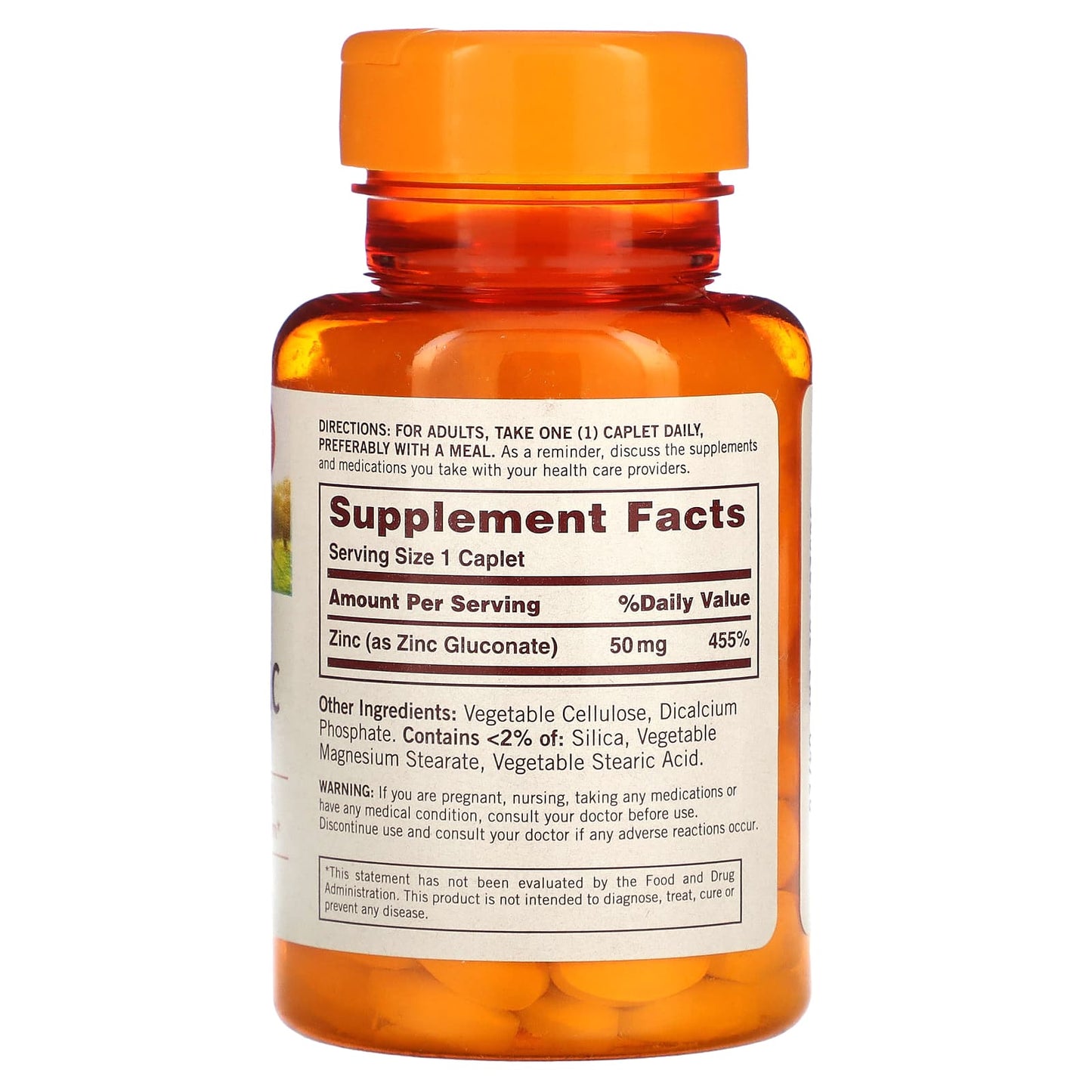 Sundown Naturals, Essential Zinc, 50 mg, 100 Caplets - Medaid