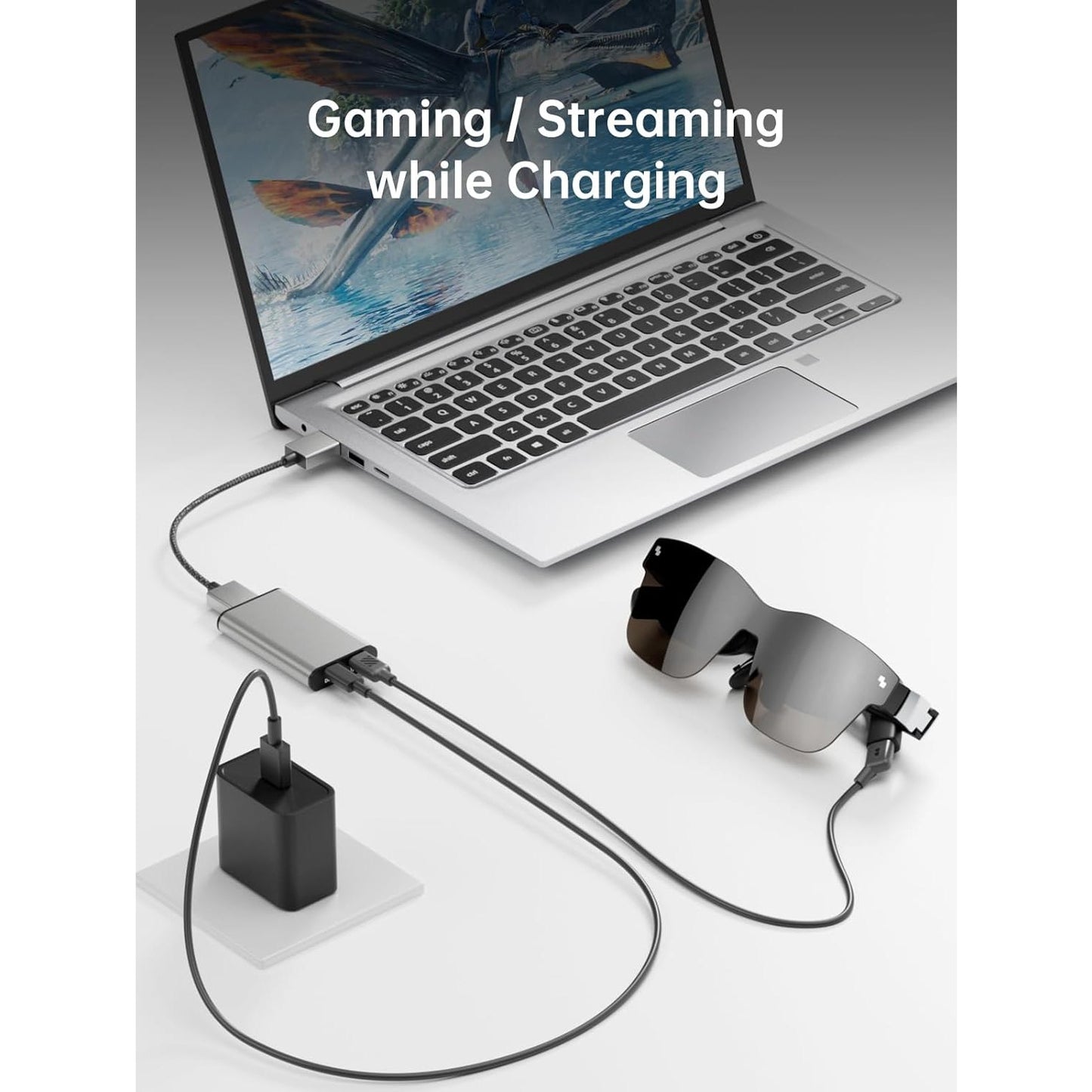 HDMI to Type-C and charging adapter for AR Glasses - Medaid