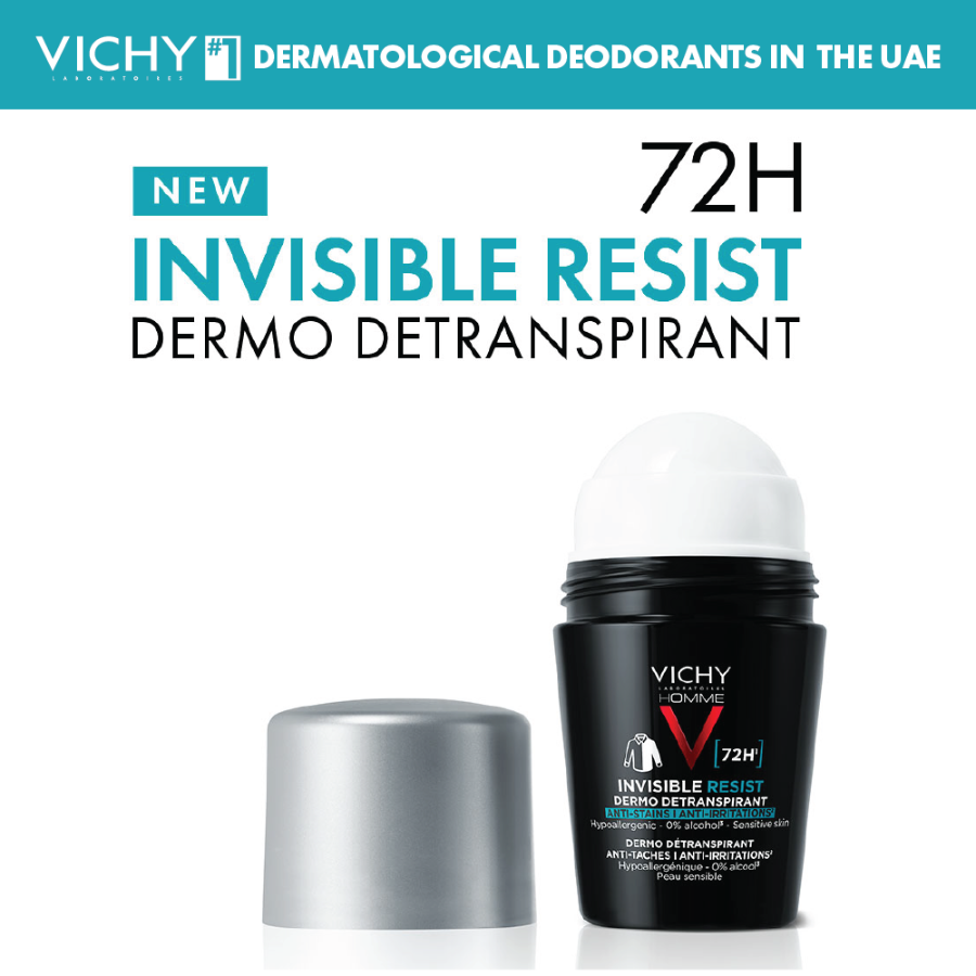 buy-vichy-72-hours-invisible-resist-deodorant-for-men-50-ml-lebanon - Medaid