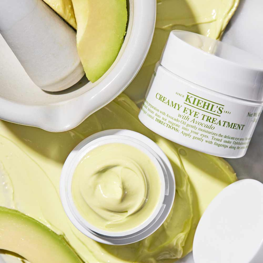 Kiehl's Avocado Eye Treatment, Nourishing and Hydrating Eye Cream, Avocado Oil and Caffeine to Energize and Invigorate Skin, Tired Eyes, 99% Naturally Derived Formula - 0.5 fl oz - Medaid