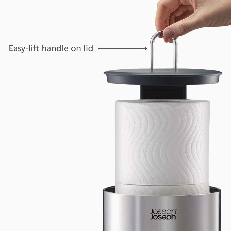 Joseph Joseph Easystore™ Luxe Stainless-steel Concealed Toilet Roll Holder - Medaid