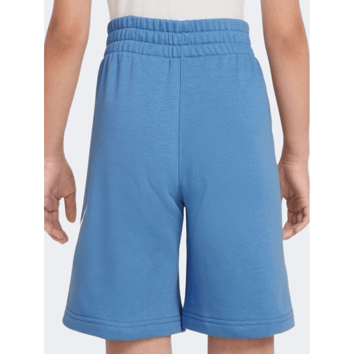 Nike Sportswear Club Fleece French Terry Boys Lifestyle Short Blue/White - Medaid