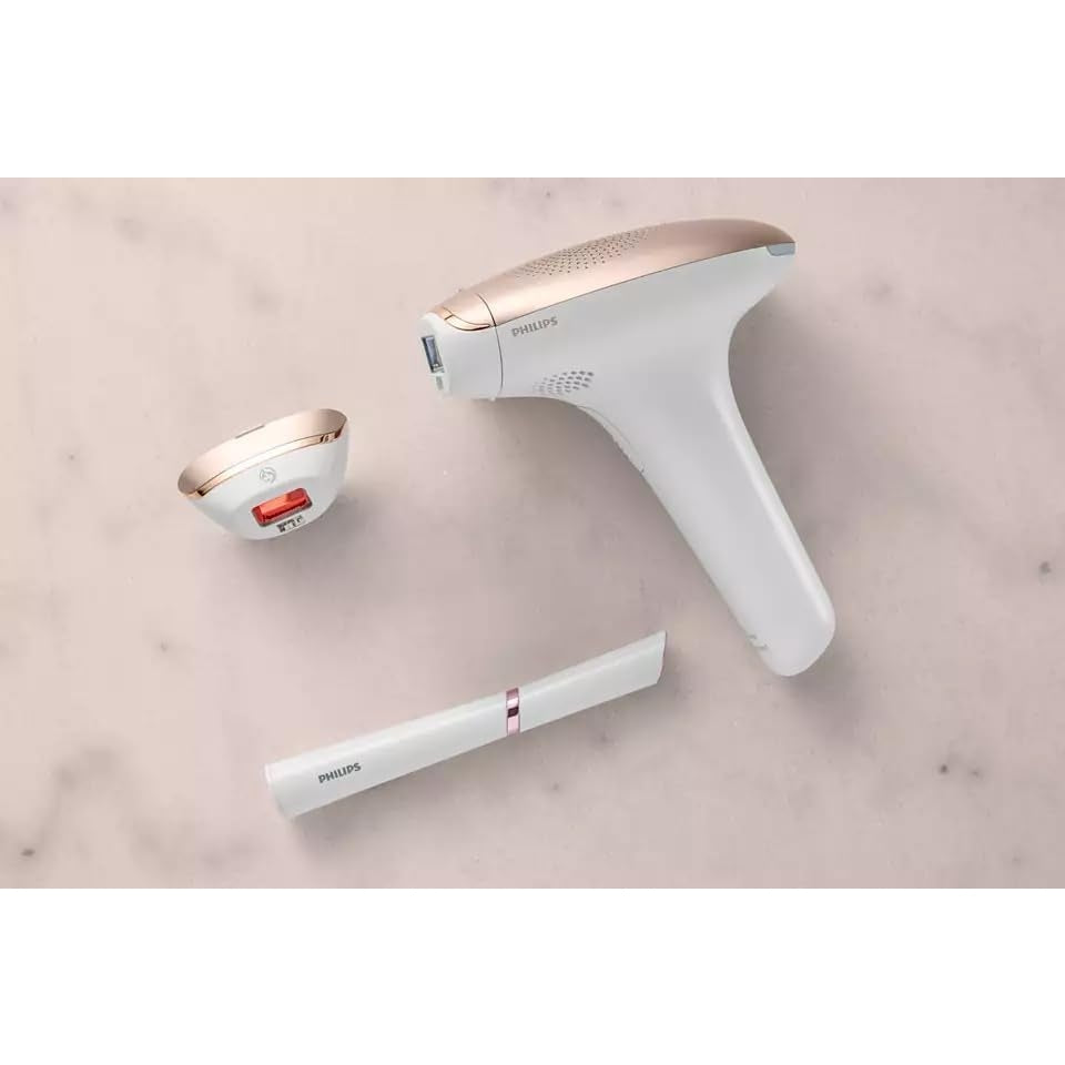 Philips Lumea IPL | Hair Removal | 7000 Series | Skintone Sensor | 2 Attachments | Body, Face | Compact Pen Trimmer | Corded Use | BRI921/60 | 3 months of hair-free smooth skin - Medaid