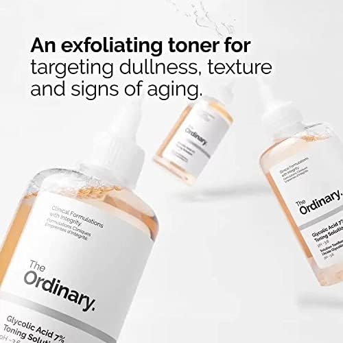 The Ordinary Glycolic Acid 240ML 7% Toning Resurfacing Solution, Ordinary Glycolic Acid Solution, Acido Glicolico The Ordinary para Las Axilas, Ordinary Peeling Solution (Size : 1PCS) - Medaid