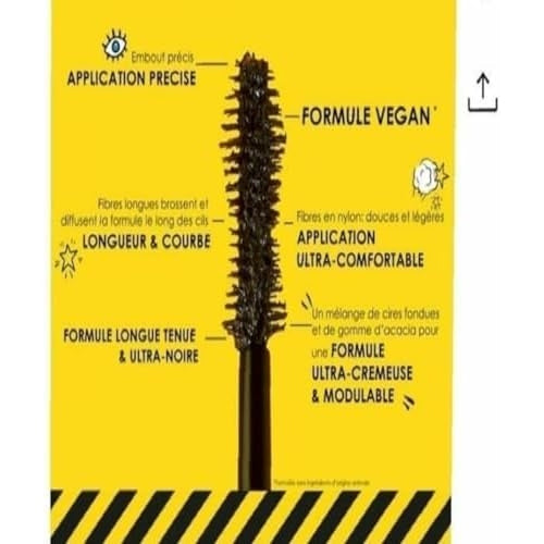 Sephora Collection Size Up Mascara Mini - Volumizing Mascara For Full, Defined Lashes - 1.5g - Medaid