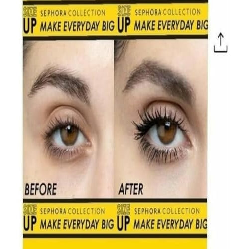 Sephora Collection Size Up Mascara Mini - Volumizing Mascara For Full, Defined Lashes - 1.5g - Medaid