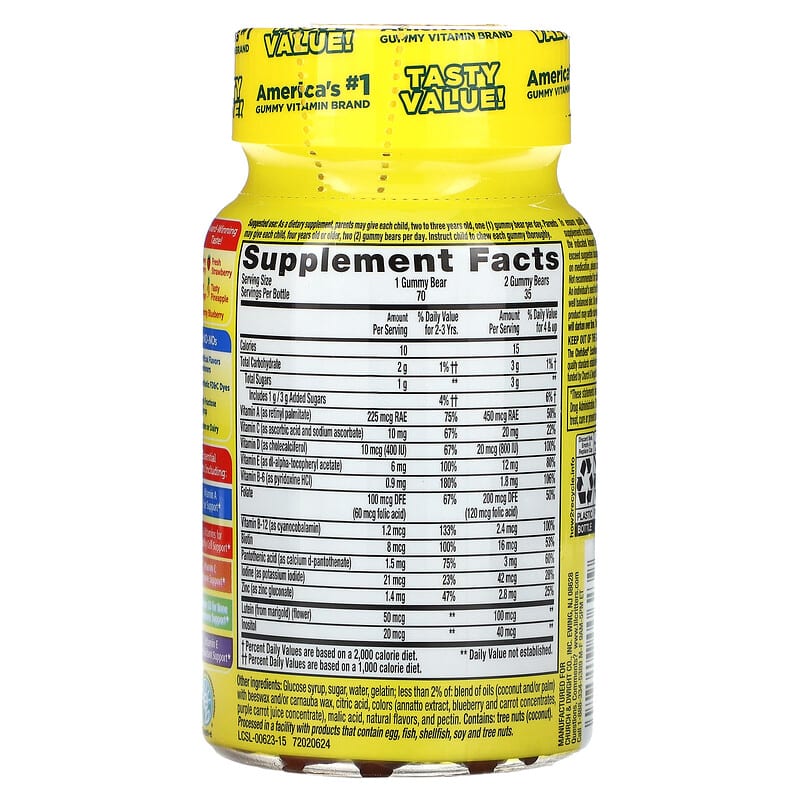 L'il Critters, Gummy Vites Daily Multivitamin, 70 Gummies - Medaid