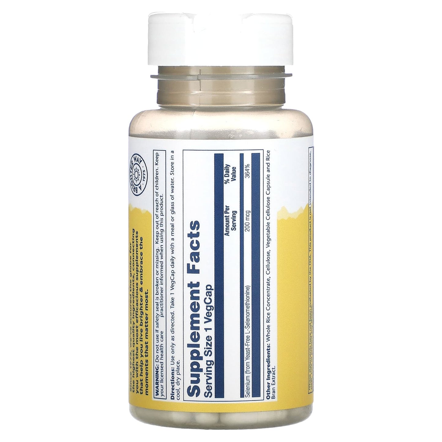 Solaray, Selenium, 200 mcg, 90 VegCaps - Medaid