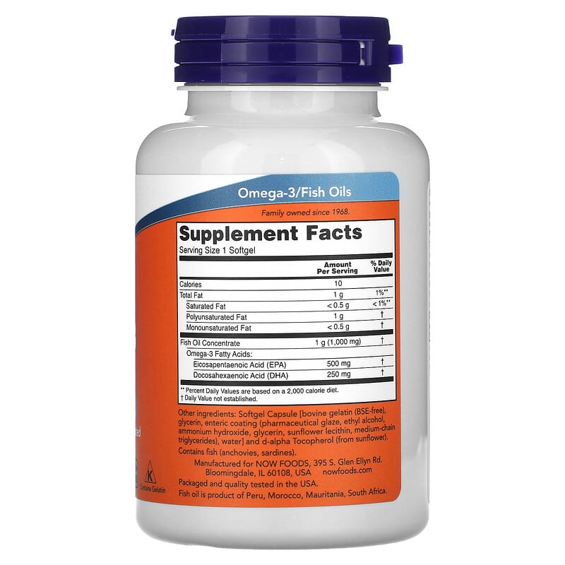 NOW Foods, Ultra Omega-3 Fish Oil, 90 Softgels - Medaid