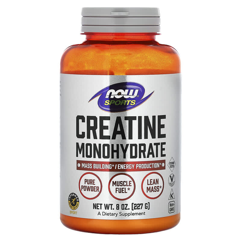 NOW Foods, Sports, Creatine Monohydrate, 8 oz (227 g) - Medaid