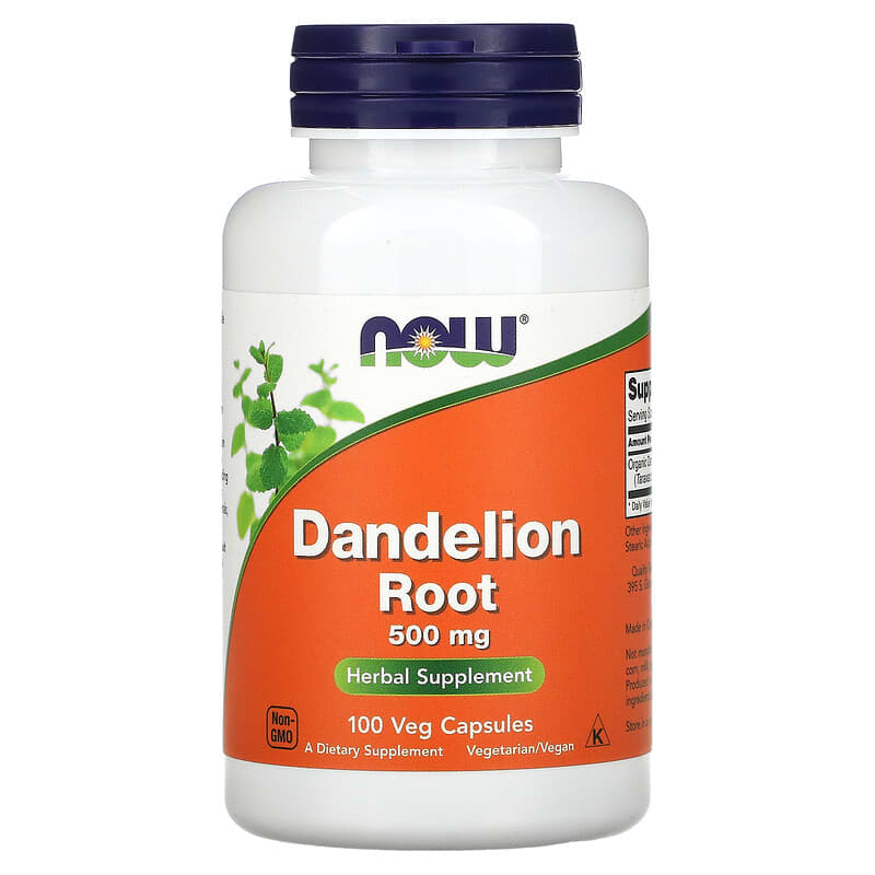 NOW foods Dandelion Root 500mg *100capsules - Medaid