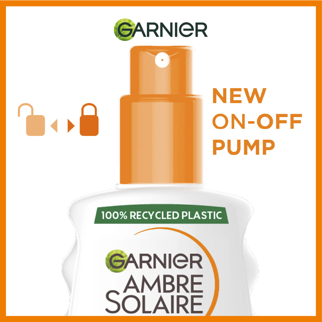 Garnier Ambre Solaire Sensitive Advanced SPF 50+ Ceramide Protect Sunscreen Spray For Adults 150ml - Medaid