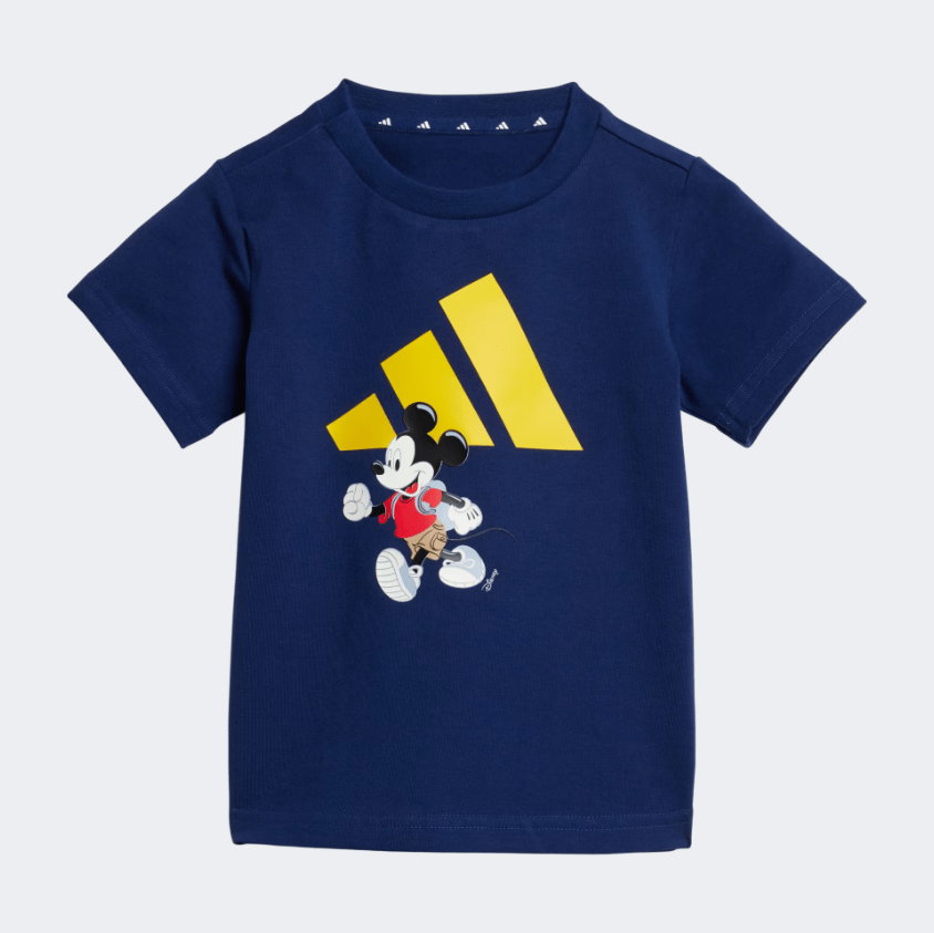 Adidas Disney Mickey Mouse Baby-Boys Sportswear Set Dark Blue/Yellow - Medaid