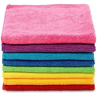 Vileda Microfibre Cloth, Absorbent, Hygienic, Versatile, Durable & Washable 30x30cm - 8 Pcs - Medaid