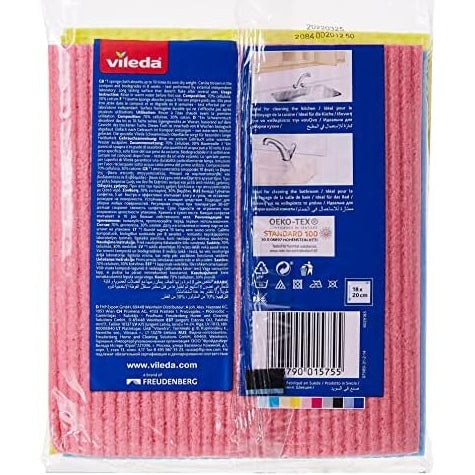 Vileda Sponge Cloth 5's - Medaid