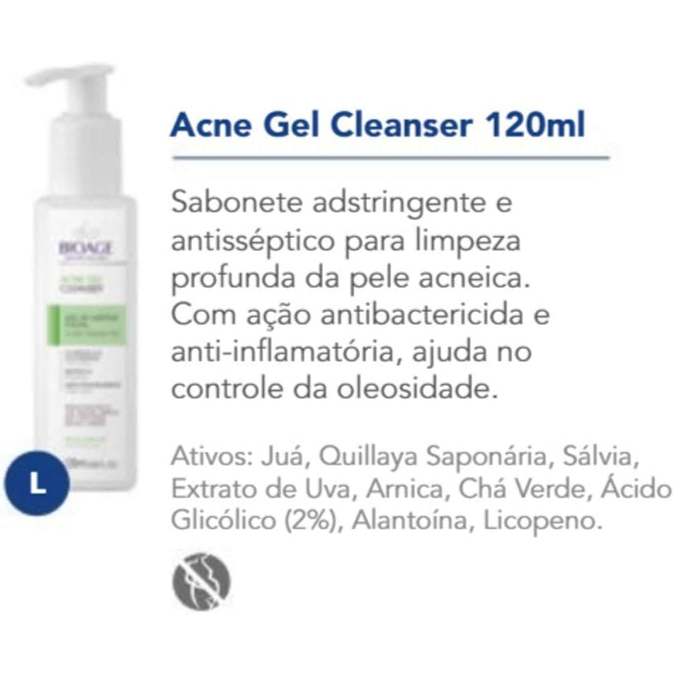 Bioage Bio-Acne Solution Cleanser - 120ml - Medaid