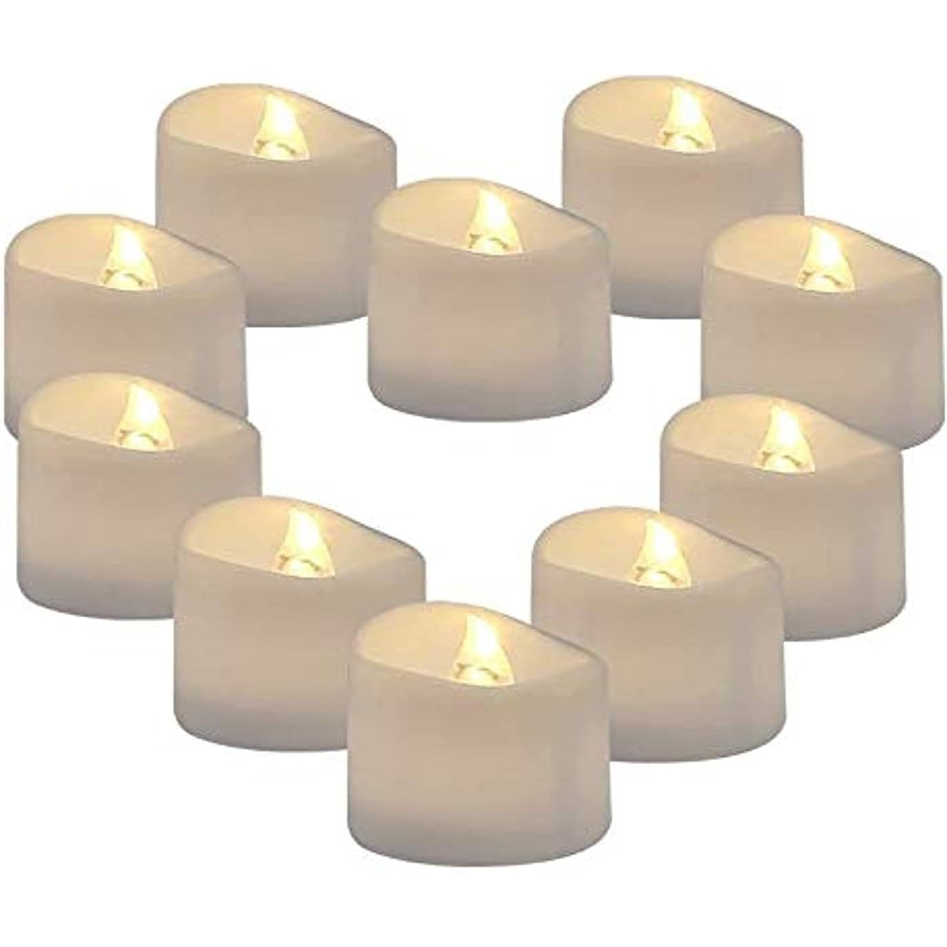 LZ 24 Pack Flameless Floating Tea Lights, Warm White Battery Flickering LED Tea Lights Candles - Wedding, Party, Centerpiece, Pool & SPA - Medaid