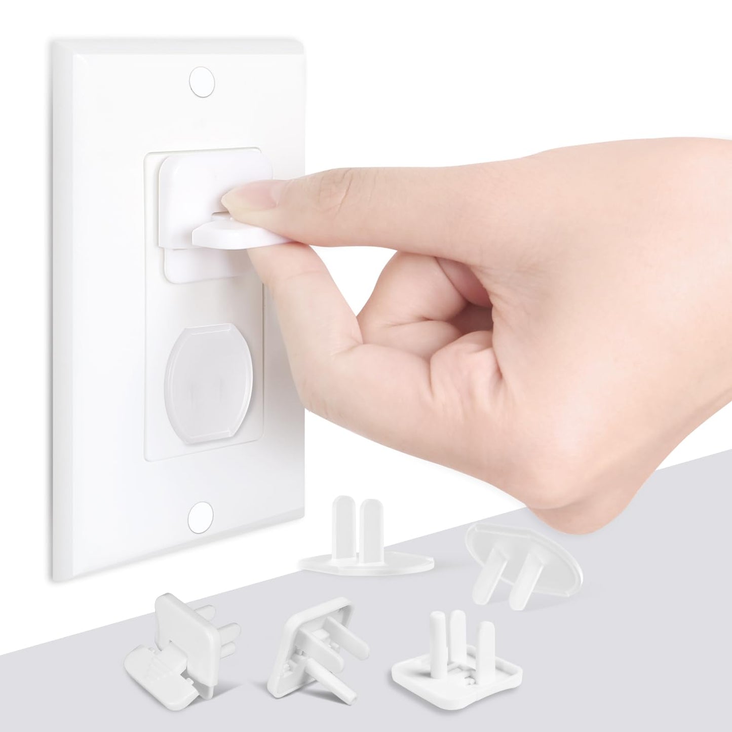 Outlet Covers Babepai 38-Pack White Child Proof Electrical Protector Safety Improved Baby Safety Plug Covers - Medaid