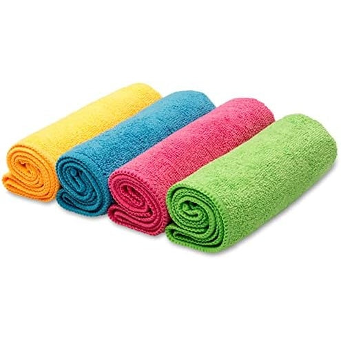 Vileda Microfibre Cloth, Absorbent, Hygienic, Versatile, Durable & Washable 30x30cm - 8 Pcs - Medaid