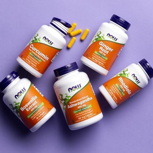 NOW Supplements, Ashwagandha (Withania somnifera) 450 mg (Standardized Extract), 180 Veg Capsules - Medaid