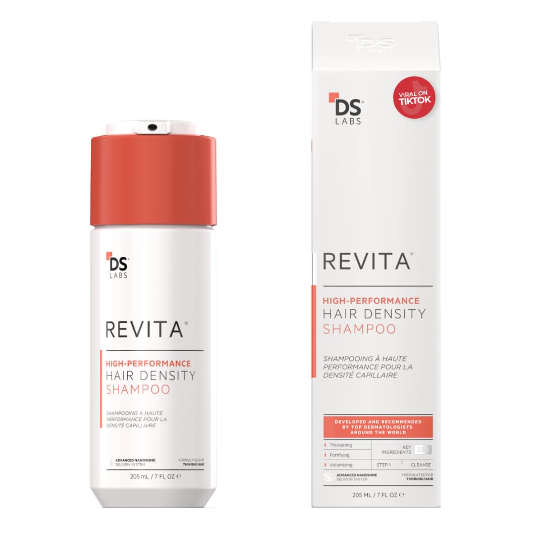 DS Laboratories Revita - Hair Growth and Thickening Shampoo with DHT Blocker, Biotin for Hair Regrowth Treatment for Women and Men - Medaid