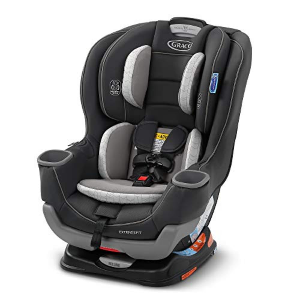 Graco Extend2Fit Convertible Car Seat, Rear-Facing and Forward-Facing, Extended Rear-Facing Seat Option, Redmond, Ideal for Newborns, Infants, and Toddlers - Medaid
