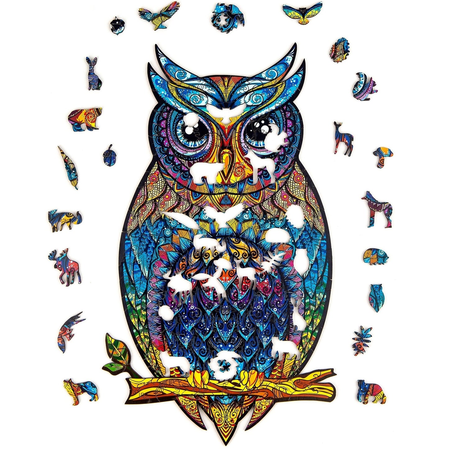 Wooden Puzzle Charming Owl Size Medium - Medaid International