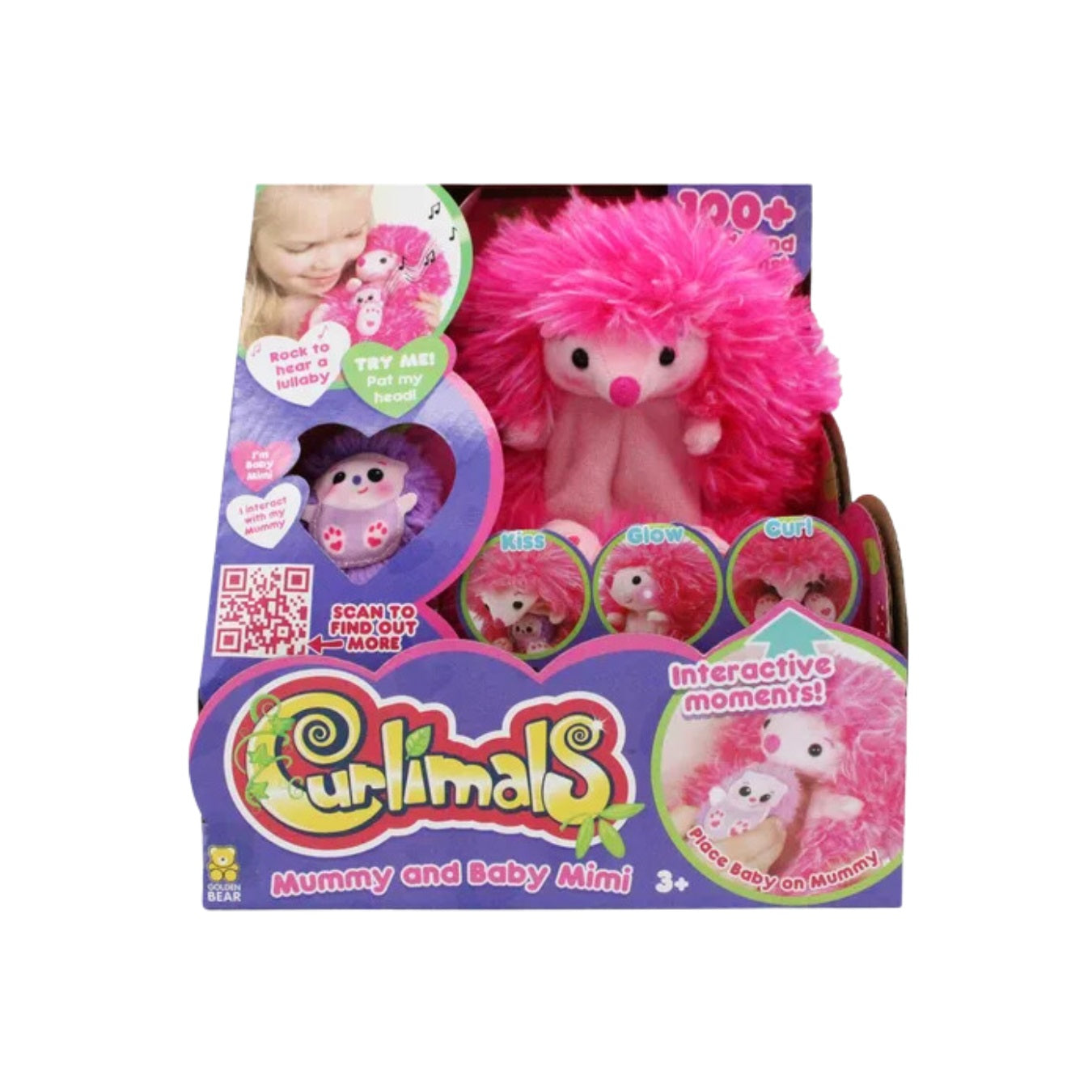 Curlimals Mummy and Baby Mimi Plushie - Medaid International