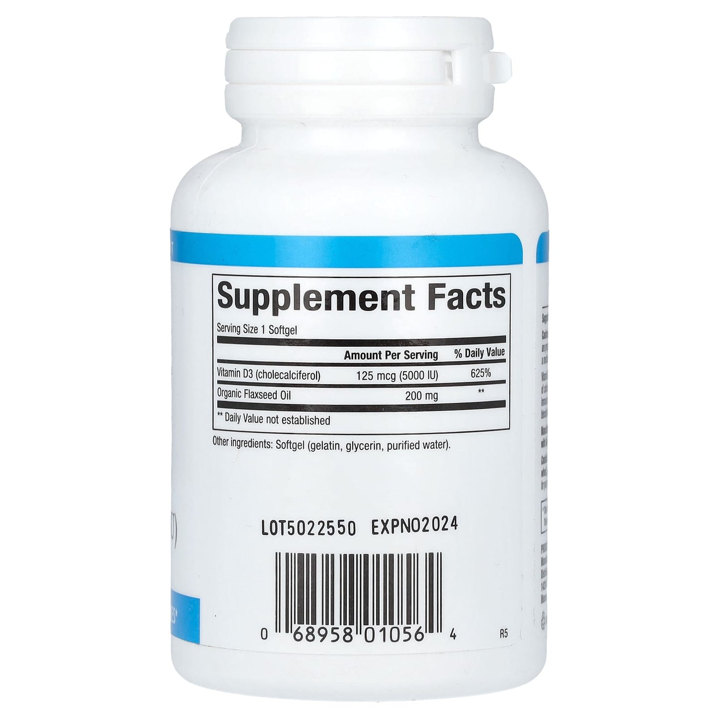 Natural Factors, Vitamin D3, 125 mcg (5,000 IU), 120 Softgels - Medaid