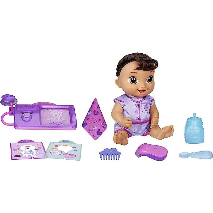 Baby Alive - Interactive Doctor Play Toy with Lights, Sounds, Movements & Tools- Brown hair - Medaid International