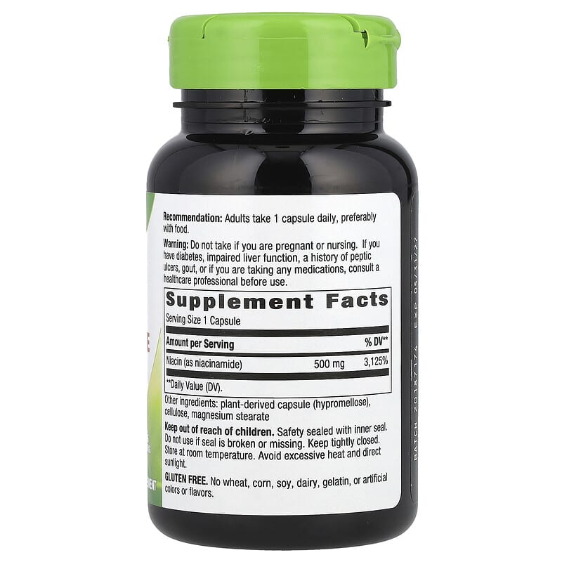 Nature's Way, Niacinamide, Non-Flushing, 500 mg, 100 Capsules - Medaid