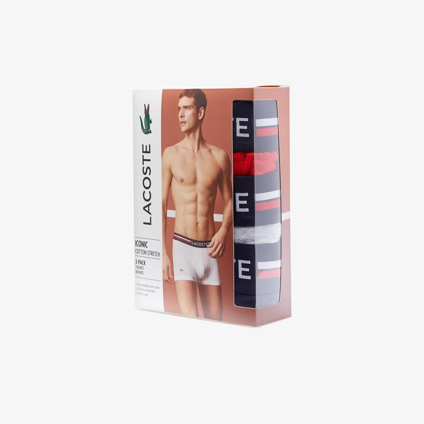 Pack Of 3 Iconic Trunks With Three-Tone Waistband - 5H3386 - Medaid International