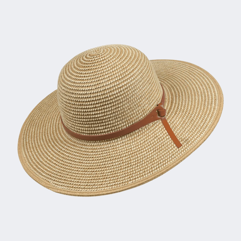 Stamion Floppy Medium Women Beach Hat Light Brown - Medaid
