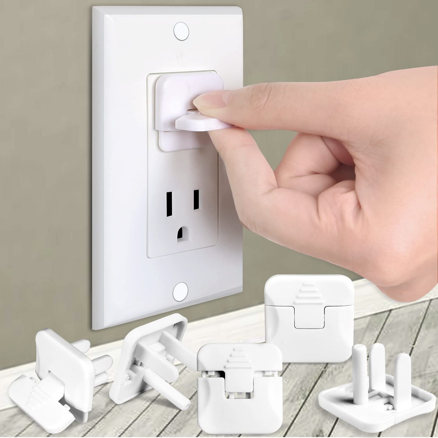 Outlet Covers Babepai 38-Pack White Child Proof Electrical Protector Safety Improved Baby Safety Plug Covers - Medaid