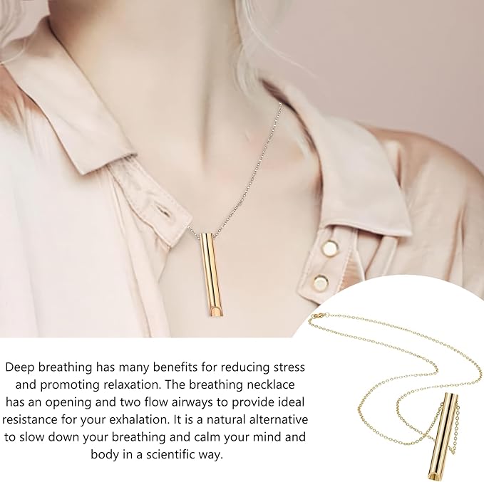 Anxiety Relief Breathing Necklace/LUVV Breathe Rose - 1 pc - Medaid