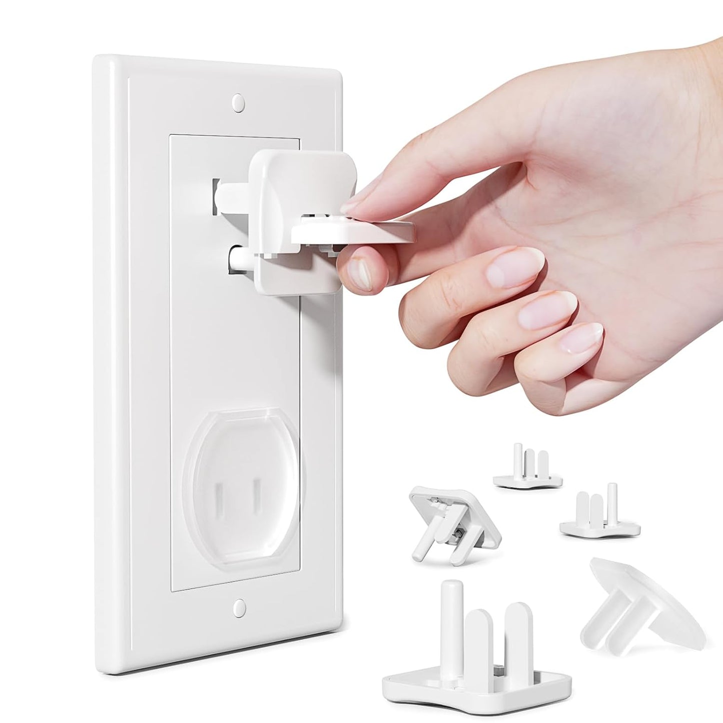 Outlet Covers Babepai 38-Pack White Child Proof Electrical Protector Safety Improved Baby Safety Plug Covers - Medaid