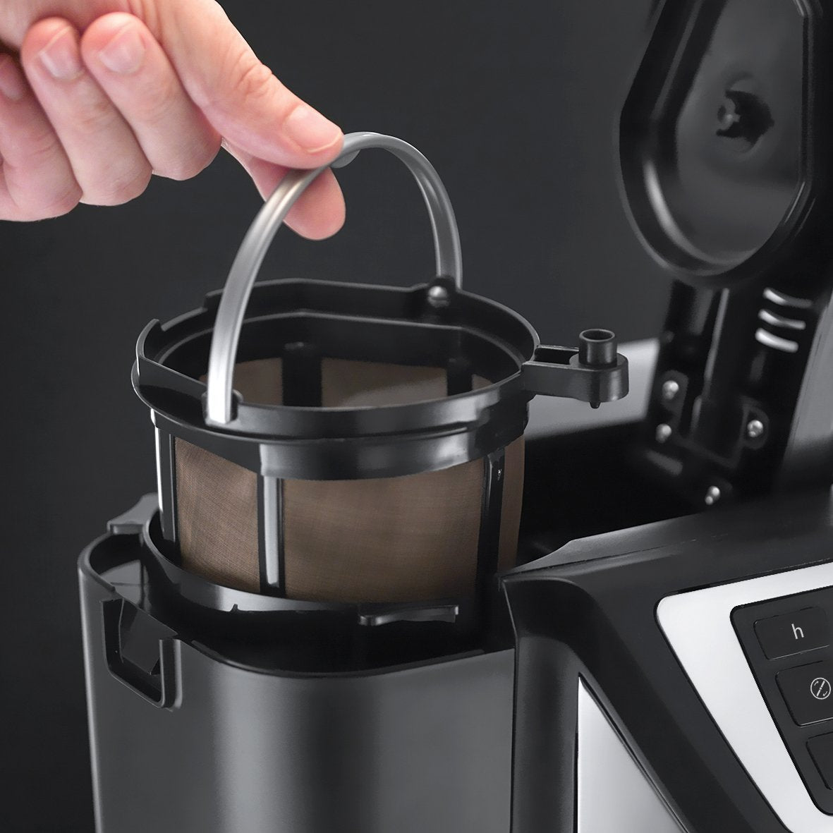 Russell Hobbs Chester Grind & Brew Coffee Maker - Black - Medaid