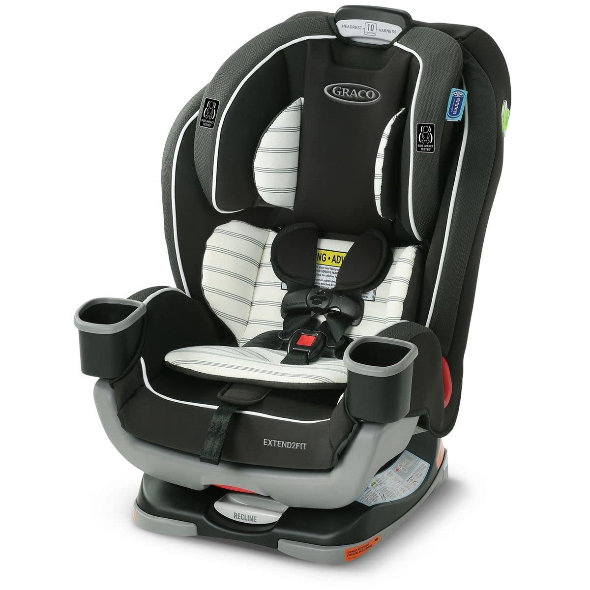 Graco Extend2Fit Convertible Car Seat, Rear-Facing and Forward-Facing, Extended Rear-Facing Seat Option, Redmond, Ideal for Newborns, Infants, and Toddlers - Medaid