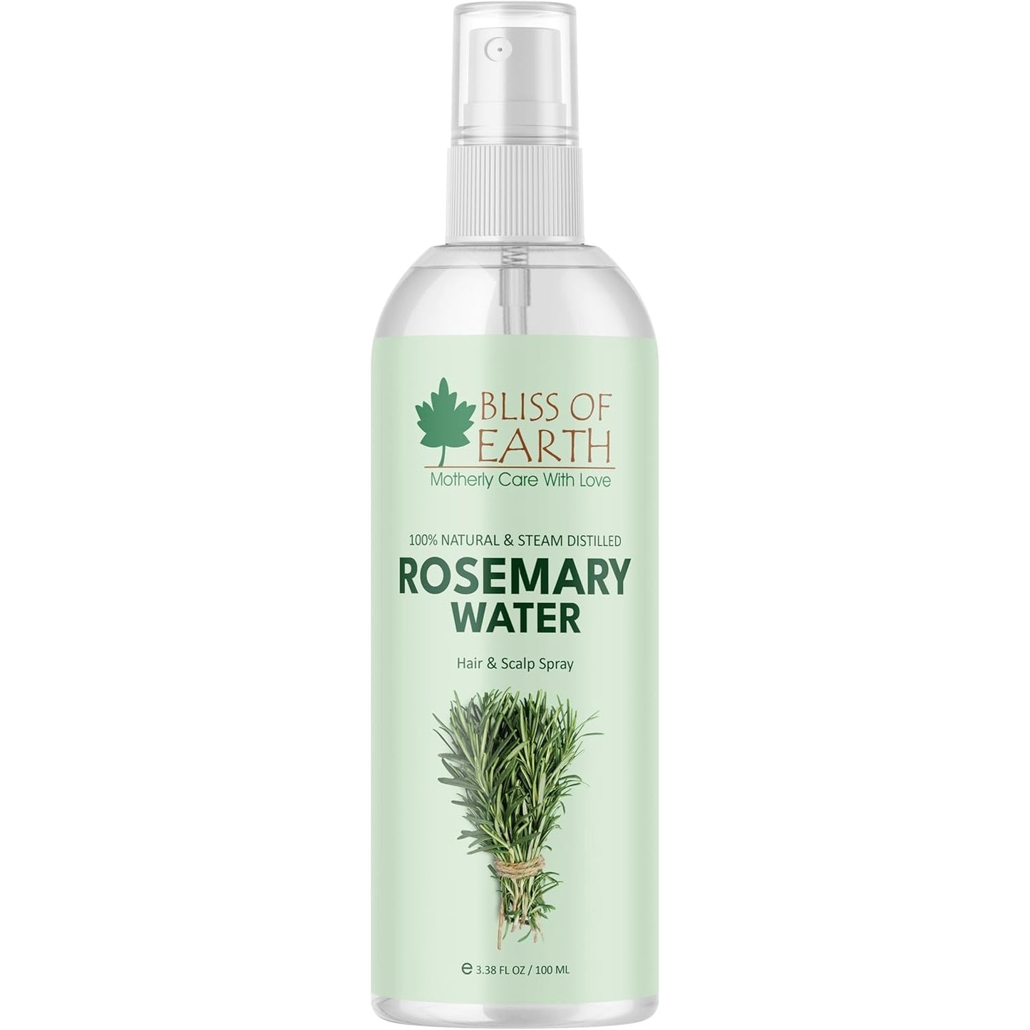 Bliss of Earth Rosemary Water Spray For Hair Growth 100ml, 100% Natural Steam Distilled Rosemary Water For Hair & Skin, Helps Reduce Hair fall, Strengthens Hair. - Medaid