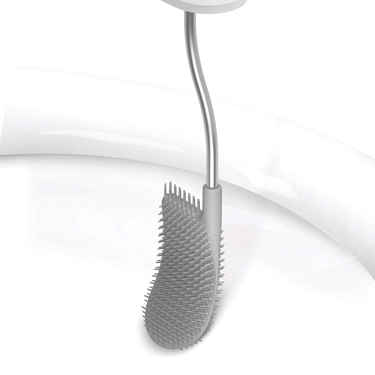 Joseph Joseph EasyStore Butler Toilet Paper Holder Stand and Flex Toilet Brush with Shelf and Drawer, Stainless Steel - Medaid