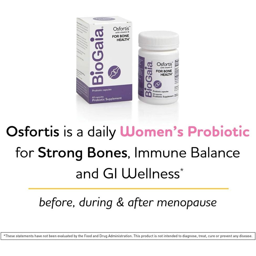 BioGaia Osfortis, Women’s Probiotic - 60 Capsules, 1 Pack - Medaid