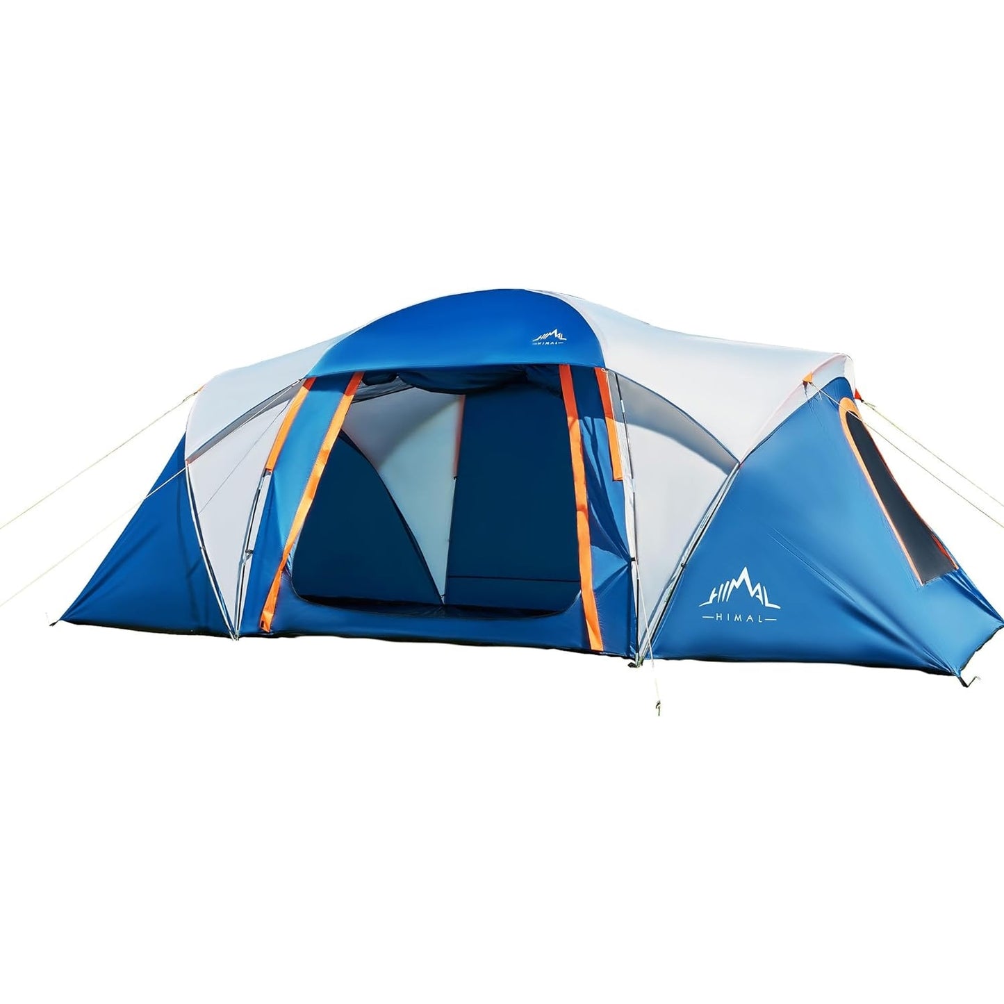 10 Person Family Tents for Camping Waterproof, Music Festival, Parties,2 Room Big Tent with 4 Large Mesh Windows, Double Layer, Easy Setup, Weather Resistant,18ft X 9ft X6.8ft - Medaid