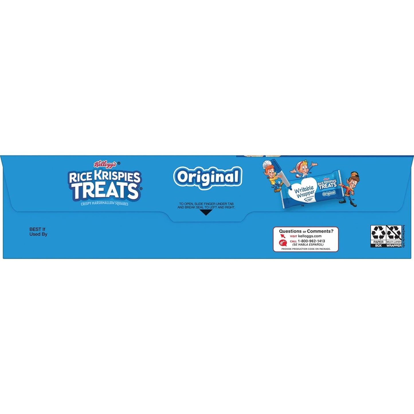 Rice Krispies Treats Crispy Marshmallow Squares, Original, Singles - Medaid