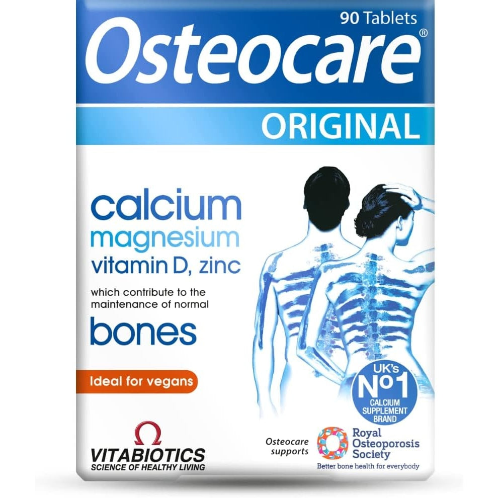 Osteocare Original by Vitabiotics. Bone Health formula with Calcium, Magnesium, Vitamin D 3 and Zinc. From UK's No. 1 Calcium Supplement Brand - Medaid