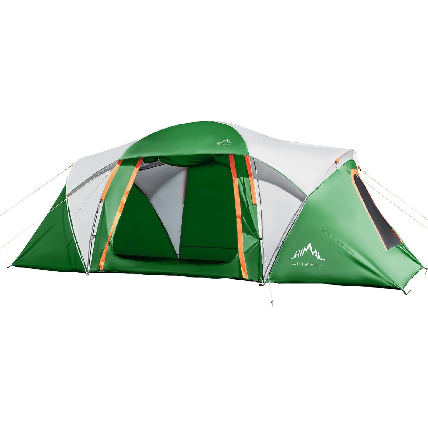 10 Person Family Tents for Camping Waterproof, Music Festival, Parties,2 Room Big Tent with 4 Large Mesh Windows, Double Layer, Easy Setup, Weather Resistant,18ft X 9ft X6.8ft - Medaid